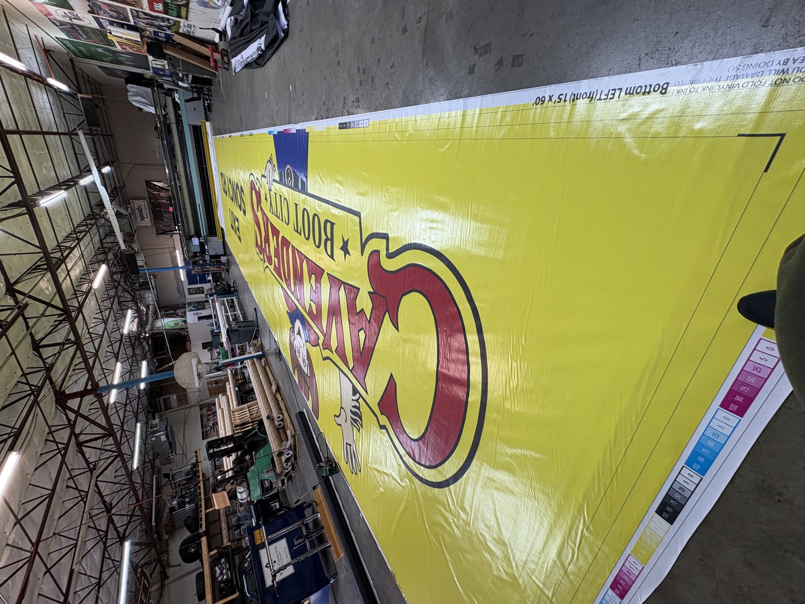 Large billboard graphic produced by Infinity Digital Imaging